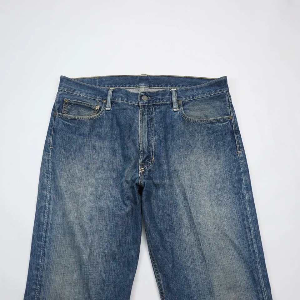 RALPH LAUREN POLO Classic 867 Jeans Medium Wash Denim Mens 36x32(Actual 38x34) - Image 1 of 4