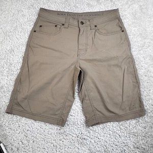 Pantalones Cortos Prana Para Hombre 32 Beige Tostado Chino Frente Plano Elastizados 5 Bolsillos 11" Entrepierna - Imagen 1 de 11