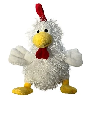 Chicken Webkinz by Ganz Plush Stuffed Animal  Rooster White Red Yellow No Code - Image 1 of 3