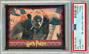 2007 Harry Potter 3D, Troll #P1 PSA 10 GEM MINT (RARE: Population of 1) - Picture 1 of 2