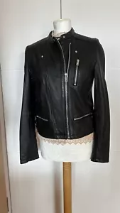 Zara ECHTLEDER BIKER Leder Jacke BLOGGER Gr. L 38 40 - Neu - Bild 1 von 10