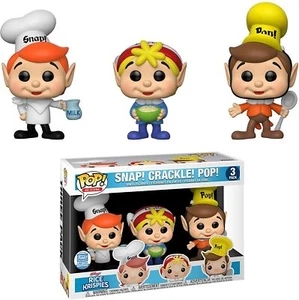 Kelloggs Rice Krispies 3-Pack Snap Crackle Pop POP! AD Icons Figur Funko - Bild 1 von 1