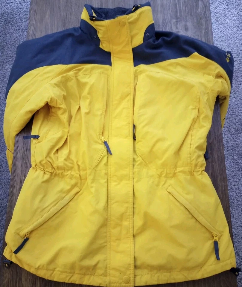 Columbia Core Interchange 黄色灰色滑雪外套夹克女式 L 码 — 第 1/4 张图片