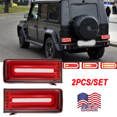 W464 Style LED Tail Lights Signal For 99-18 Mercedes Benz W463 G-Wagon G63 G550 - Image 1 of 4