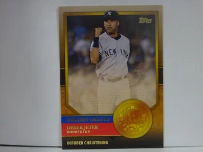 2012 Topps Golden Greats Derek Jeter #GG-28 HOF - Image 1 of 2
