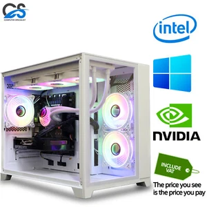 Liquid Cooling Gaming PC Intel i7 / 16GB DDR4 / 1TB SSD / RTX 3050 / Windows 11 - Picture 1 of 12