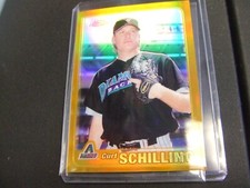 2001 Topps Chrome Gold Retrofractor #449 Curt Schilling Arizona Diamondback