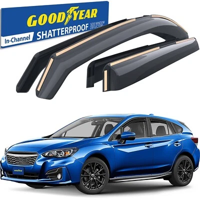 Parasoles de lluvia protectores de viento para Subaru Impreza Hatchback 2017-2023 Foto 1 de 4