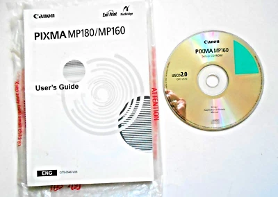 Canon Pixma MP 180/MP160 Users Guide w/CD Rom Disc - Image 1 of 4