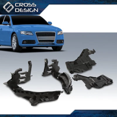 Kit de placa base de soporte de montaje de faros apto para AUDI A4 B8 2008-12 S4 Foto 1 de 4