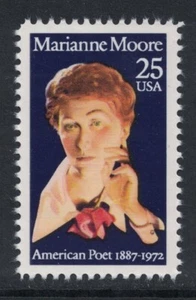 Scott 2449- Marianne Moore, Poet- MNH 25c 1990- unused mint stamp - Picture 1 of 1
