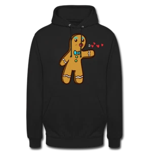 Lebkuchenmann Hoodie Weihnachtspullover Partner Weihnachten - Bild 1 von 8