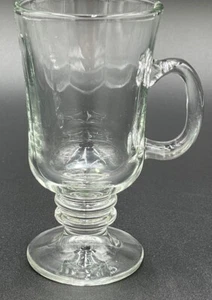 Vintage Libbey Irish Coffee Mug Clear Glass Pedestal Footed Replacement Cup - Picture 1 of 2