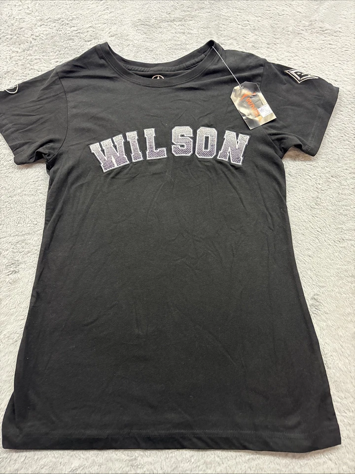Aja Wilson WNBA Tshirt Women’s Small Black Embroidered Jersey Shirt #22 By Fisll