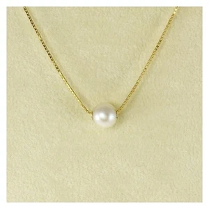 Girocollo DAMIANI-MIKAWA con Perla Akoya centrale, Oro giallo 18 Kt - Foto 1 di 3