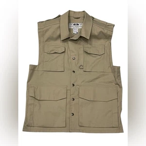 Tilley Endurables Safari Vest Fishing Photographers Excursion Beige Mens Size L - Picture 1 of 9