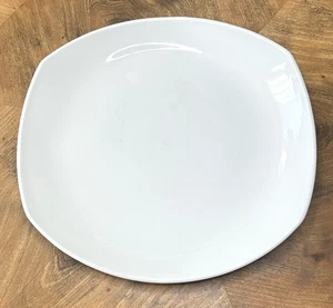 CLASSIC FJORD Set of 3 Dinner Plates 11" Dansk Squarish Snowy White FLAWS - READ - Picture 1 of 6