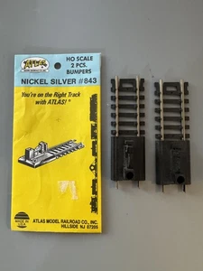 Atlas Railroad # 843 HO Scale 2 PC Bumpers Nickel Silver - Picture 1 of 11