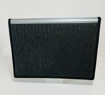 5 Pocket Expanding File Folder with Textured Cover, Black and Grey Poly - Image 1 of 4