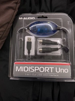 M-Audio Midisport Uno 1 In / 1 Out USB MIDI Interface 16 Channel MIDI new - Image 1 of 4