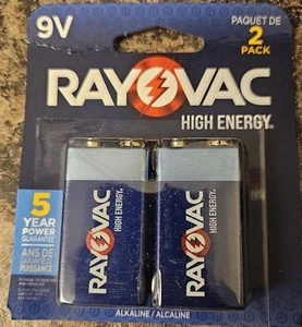 12 batteries- 9V Rayovac High Energy - 6 Packs Of 2 - Picture 1 of 4