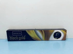 NANDITA - BLACK GOLD NATURAL INCENSE - HIGH QUALITY INCENSE - 10 STICKS - NEW - Picture 1 of 1