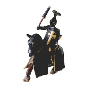 Schleich Medieval Black Gold Knight Castle Jousting Horse Figure 2003 - Picture 1 of 12