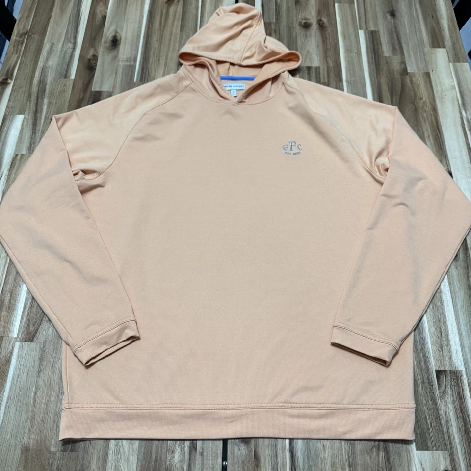 Sudadera con Capucha Peter Millar Para Hombre L Melocotón Rendimiento Ligera Elastizada Golf Con Capucha Foto 1 de 4