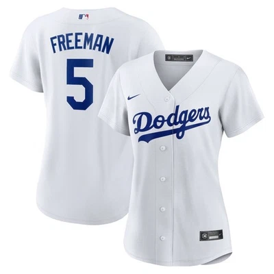 Camiseta feminina Dodgers Freddie Freeman branca jogador - Imagem 1 de 3