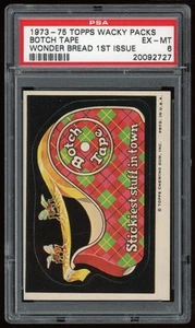1973 Topps Wacky Packages Pegatina Botch Tape Wonder Bread 1ª Serie PSA 6 - Imagen 1 de 3