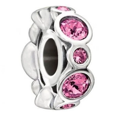 💖 New Chamilia OCTOBER PINK BIRTHSTONE Swarovski Sterling Bead 2025-1038 $35 - Image 1 of 4