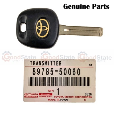 Genuine Toyota LandCruiser 100 Series HDJ Transponder Master Key Blank Uncoded - Image 1 of 2