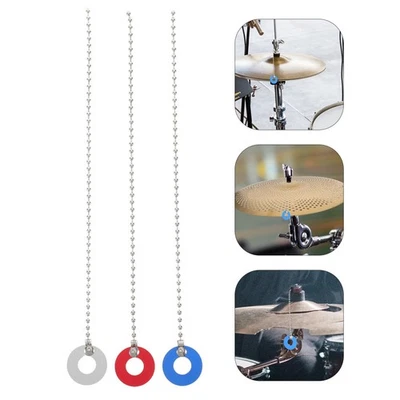 3 Pcs Drum Cymbal and Gong Accessories Chain for Effect - Image 1 of 4