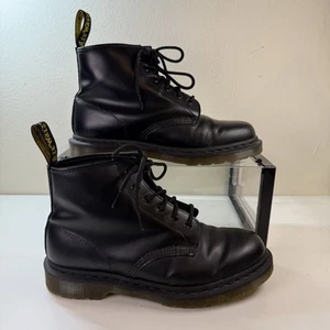 Dr Martens 101 Stiefel UK Größe 8 Herren Schwarz Naht Glattleder EU 42 US 9 - Bild 1 von 23