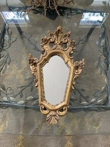 Antique Italian Baroque Hand Carved Gilded Mirror - Picture 1 of 6