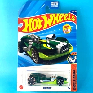 HOT WHEELS 2025 MOD MILL DARK GREEN 218/250 JBC15 MUSCLE MANIA NEW MODEL - Picture 1 of 2