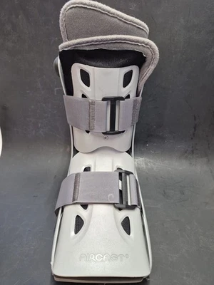 Bota/suporte para caminhada Aircast AirSelect estilo curto grande cinza - Imagem 1 de 4