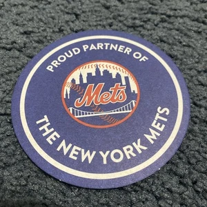 Coors Light New York Mets Beer Coaster, Round 4”x4”, New - Picture 1 of 5