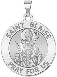 PicturesOnGold.com Saint Blaise Religious Medal - 3/4 Inch Size of a Nickel -St - Picture 1 of 5