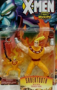 MARVEL X-MEN AGE OF APOCALYPSE Sabretooth + Wild Child Sidekick Figure ToyBiz 95 - Picture 1 of 1