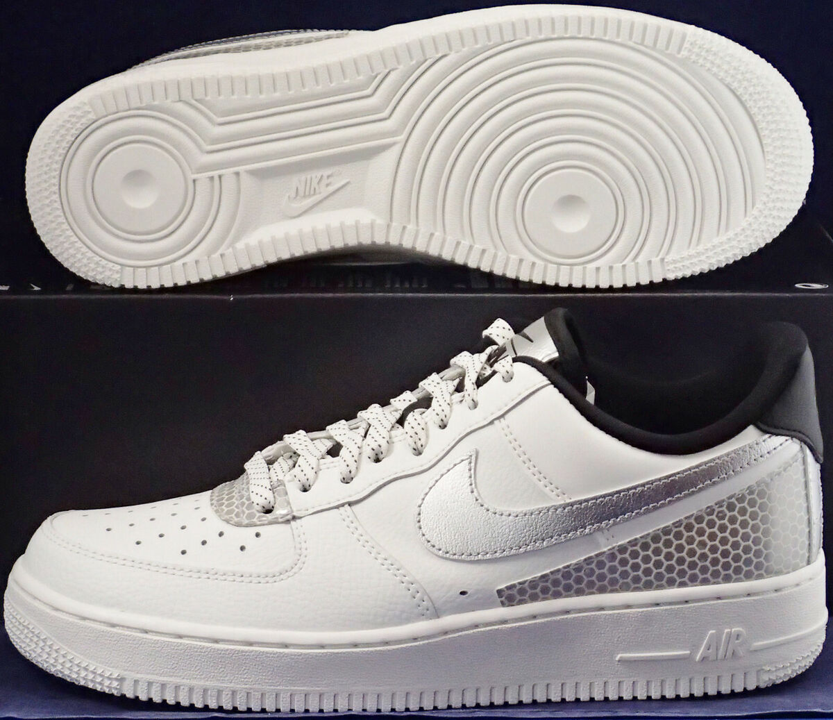 Nike Air Force 1 '07 3M - Black White | eBay Nike Air Force 1 '07 3M - Black White | eBay