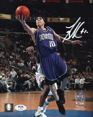 Mike Bibby autografiado firmado 8x10 NBA Sacramento Kings certificado de autenticidad PSA Foto 1 de 2