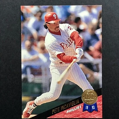 1993 Leaf Baseball #276 Pete Incaviglia Phillies - Image 1 of 4