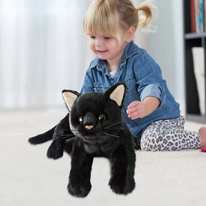 12-inch Black Cat Plush Toy Plush Kittens Toys for Baby Kids Birthday Gifts US - Picture 1 of 6