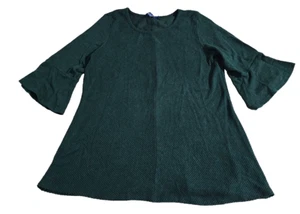 Apt 9 Emerald Green Pull-over Light Weight Sweater Womens SZ X-LARGE 3/4 Sleeve - Picture 1 of 8