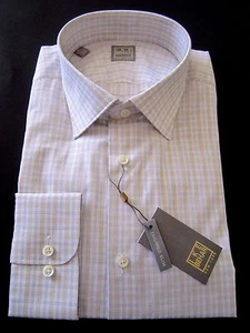 NWT IKE BEHAR NEW YORK PLAID MULTICOLOR SHIRT GOLD LABEL 16 LONG SLEEVE 32/33 - Picture 1 of 6