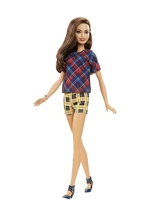 Barbie Fashionistas Doll TALL HISPANIC #52 Plaid On Plaid DVX74 - Foto 1 di 4