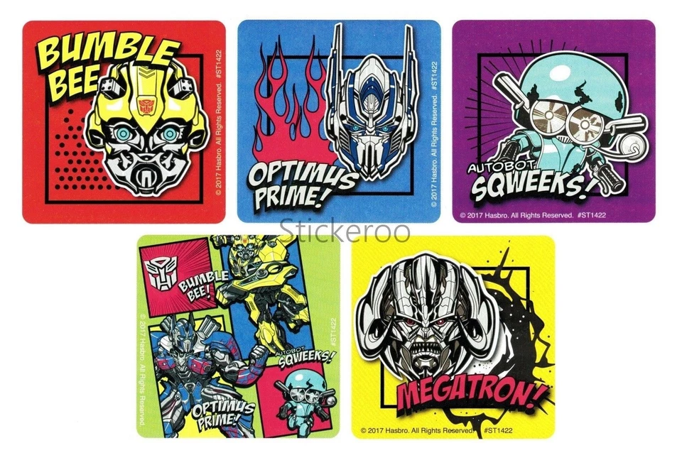 15 变形金刚 The Last Knight 漫画贴纸 儿童 Bday Party Goody 包 Favor — 第 1/1 张图片