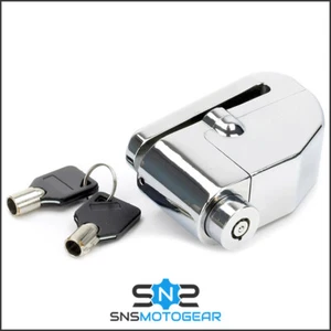 Mammoth 110dB Motorcycle Motorbike Security Alarm Disc Lock - Silver - Picture 1 of 2