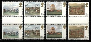 GREAT BRITAIN 1979, PAINTINGS, HORSES, 200th ANNIV. DERBY RACE, Sc 863-866, MNH  - Picture 1 of 1